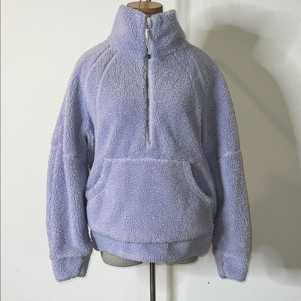 Lululemon Scuba Sherpa Fleece Oversized Funnel-Neck Half Zip